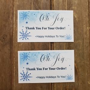 Thank You Cards Christmas Card Size
3x2